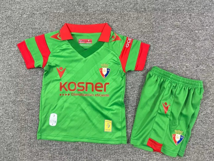 Kids-Osasuna 25/26 Away Green Soccer Jersey